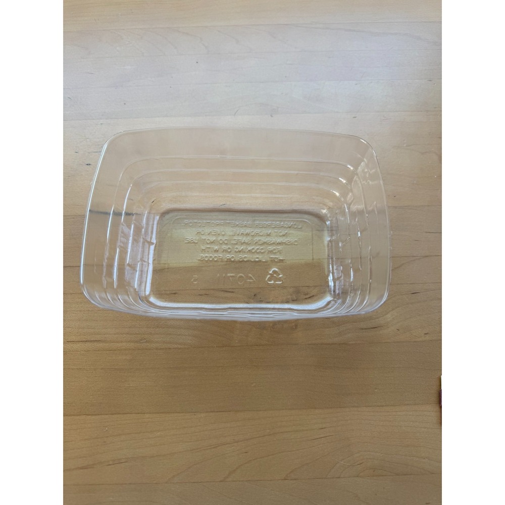 Longaberger Basket Clear Plastic Protector #40711 6"L x 4"W x 3"H
